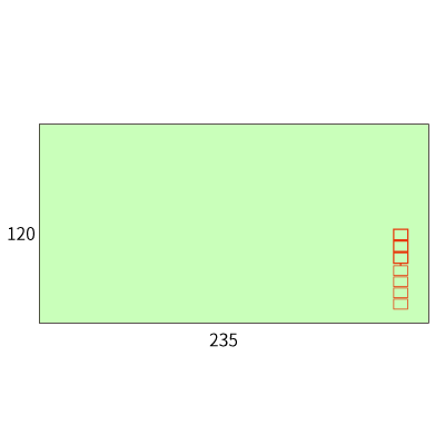 洋0ダイヤ ECグリーン 100 (〒枠付き)