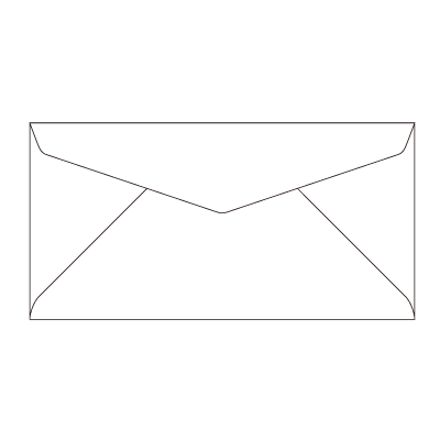 洋0ダイヤ YKケント 100 (〒枠なし)
幅 x 天地：235 x 120mm
米坪：100g/m2