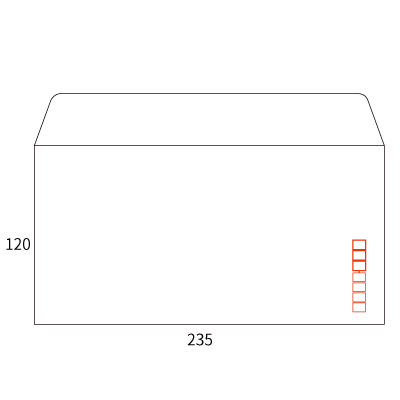 洋0カマス ケント 80 (〒枠付き)