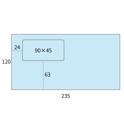 洋0カマス セロ窓1号パステルブルー100枠ナシ