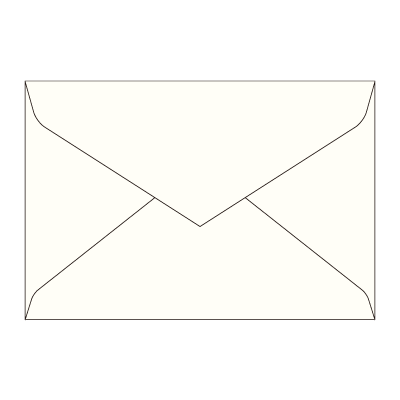 洋1ダイア封筒 コットンスノーホワイト 116.3g