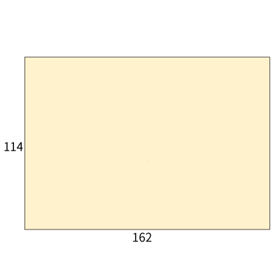 洋2ダイア封筒 コットンナチュラル 116.3g
幅 x 天地：162 x 114mm
米坪：116g/m2