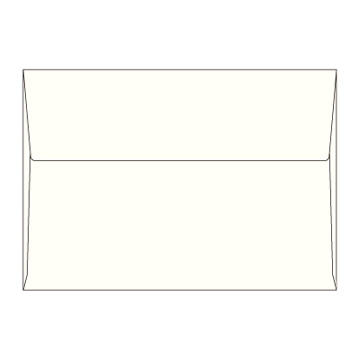 洋2カマス封筒 コットン スノーホワイト 116.3g
幅 x 天地：162 x 114mm
米坪：116g/m2