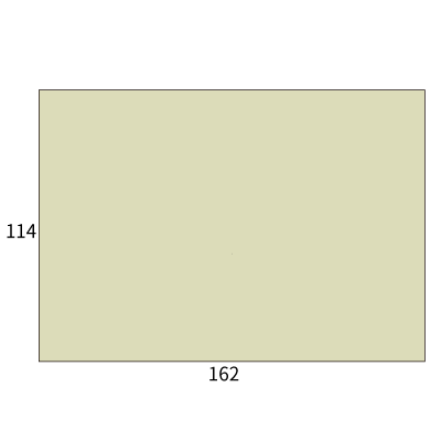 パステルグレイ洋2枠ナシ
幅 x 天地：162 x 114mm
米坪：100g/m2
