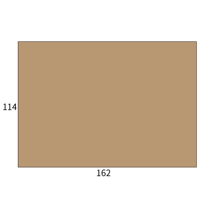洋2カマス封筒 未晒クラフト 100g
幅 x 天地：162 x 114mm
米坪：100g/m2