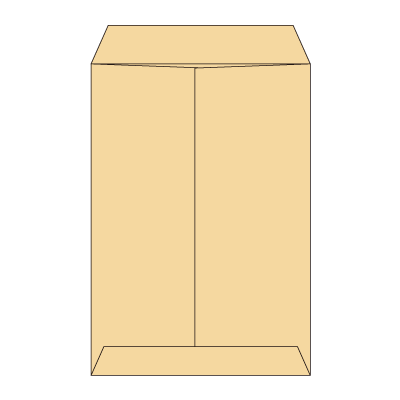 洋2タテ クラフト70(〒枠あり)
幅 x 天地：114 x 162mm
米坪：70g/m2