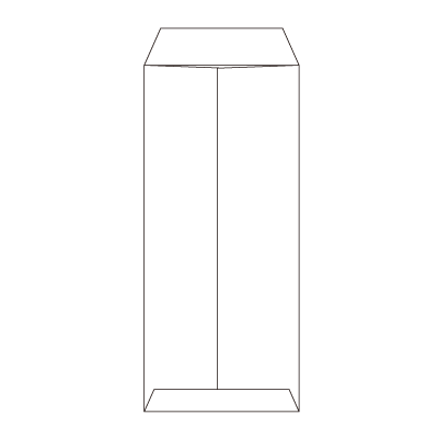 洋4タテ枠付 ケント 100 中貼
幅 x 天地：105 x 235mm
米坪：100g/m2