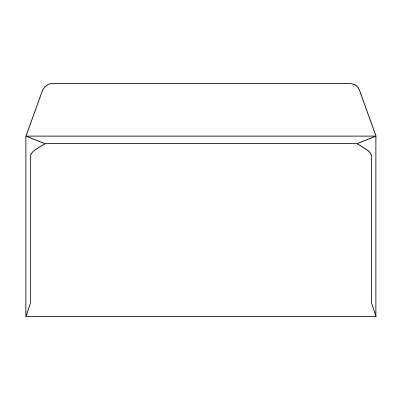 洋6 ケント 100
幅 x 天地：190 x 98mm
米坪：100g/m2